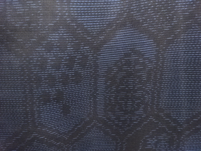 JAPANESE KIMONO / ANTIQUE FLORAL TORTOISESHELL PATTERN WOVEN DORO OSHI